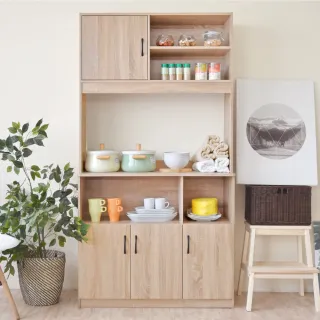 【HOPMA】專人組裝-美背歐森高廚房收納櫃 電器櫥櫃 收納置物