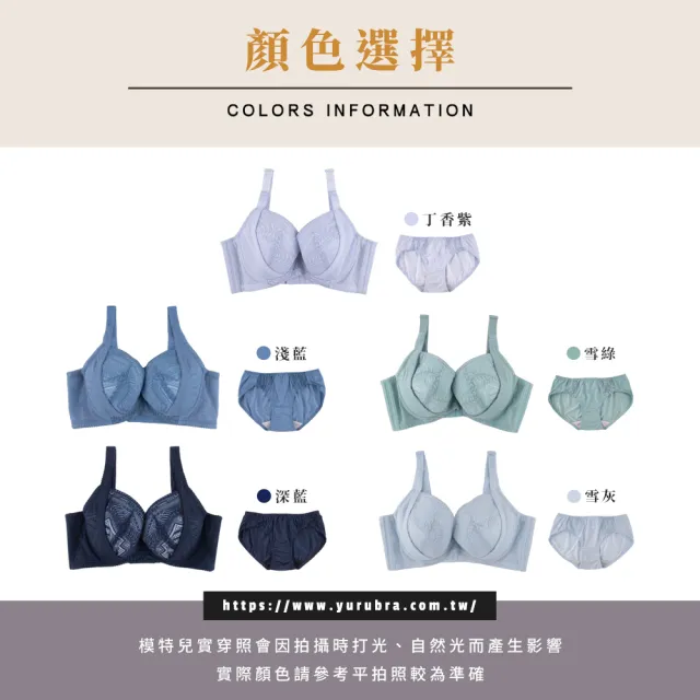 【玉如阿姨】峰花盛放內衣※0736雪綠(F罩 渾圓 大罩杯 提托 涼感 台灣製)