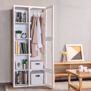 【hoi! 好好生活】預購★ANTBOX 螞蟻盒子免安裝折疊式衣櫃10格1桿(多色可選)