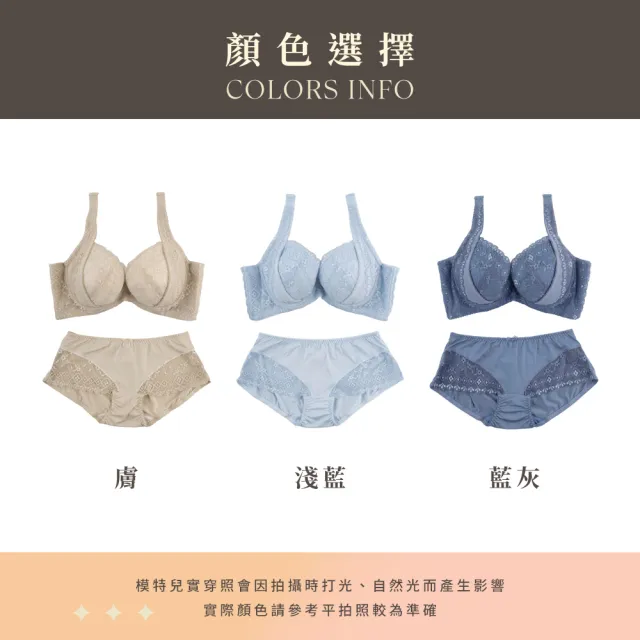 【玉如阿姨】空想織夢者內衣※0733灰藍(B.C.D 罩 渾圓 拉提 托高 集中 台灣製)