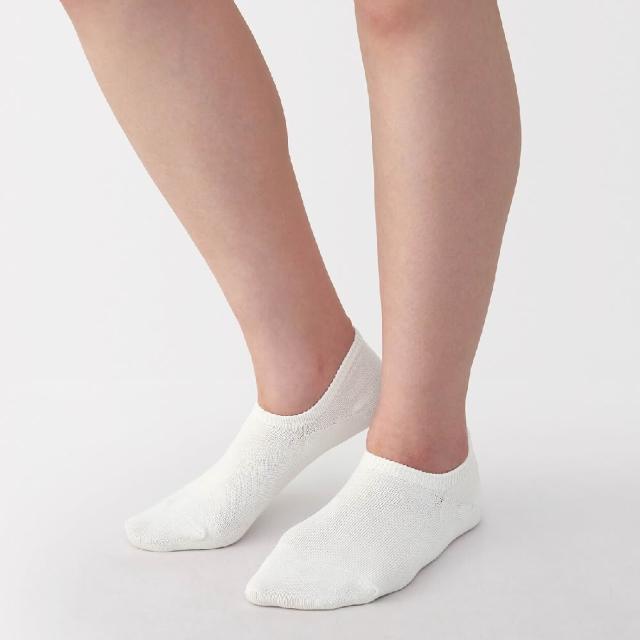 【MUJI 無印良品】女淺口直角襪(柔白/黑色/深藍)