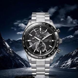 【CITIZEN 星辰】ATTESA 鈦金屬全球電波光動能腕錶 男錶 手錶-42mm 禮物(AT8294-59E)