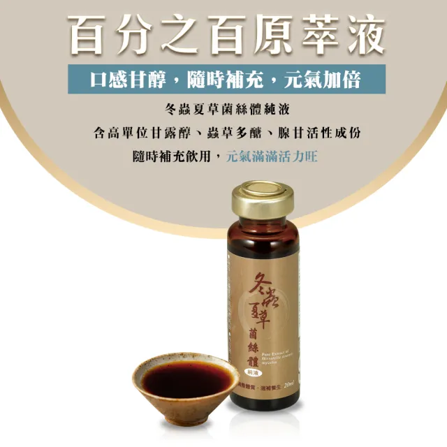 【長庚生技】冬蟲夏草菌絲體純液禮盒2盒組-12瓶/盒(買10組再+贈1盒-需同筆訂單 禮盒 冬蟲夏草 菌絲體)