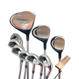 【MEGA GOLF】翡翠女王 女用套桿組 3W6I1PT 日規 附專用木桿套+球袋(女桿 高爾夫套桿 女生套桿)