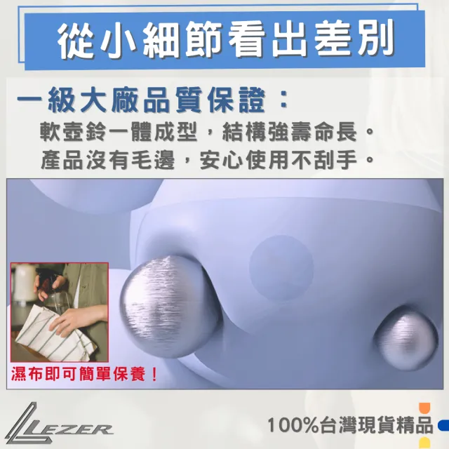 【LEZER】8公斤 軟式壺鈴(安全軟殼 保護地板 環保材質)
