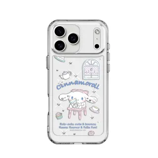 【apbs】三麗鷗 iPhone 17/16/15/14/13/12系列 防震雙料水晶彩鑽手機殼(午茶大耳狗)