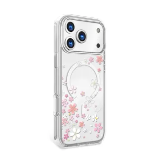 【apbs】iPhone 17/16/15/14/13/12/11系列 輕薄軍規防摔磁吸手機殼(浪漫櫻)