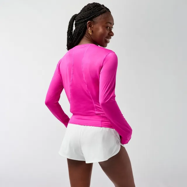 【BROOKS】女 Sprint Free 長袖上衣 3.0_洋紅色(221711588)