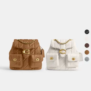 【COACH】蔻馳官方直營 TABBY絎縫後背包 雙肩包-多色任選(CU076/CU077)