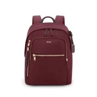 【TUMI】VOYAGEUR Halsey 都會通勤後背包 - 勃根地紅(TUMI 官方旗艦店)