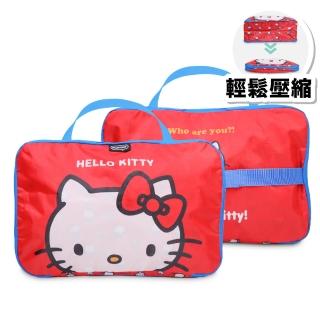 【murmur】交換禮物 衣物壓縮袋（大）｜ hello kitty （經典紅）(衣物收納袋.壓縮袋)