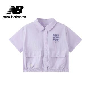 【NEW BALANCE】NB 童裝短袖口袋上衣 7HF2114TLAV 女童 淡紫色