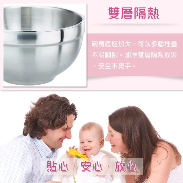 【PERFECT 理想】極緻316雙層碗16cm 6入無蓋(台灣製造)