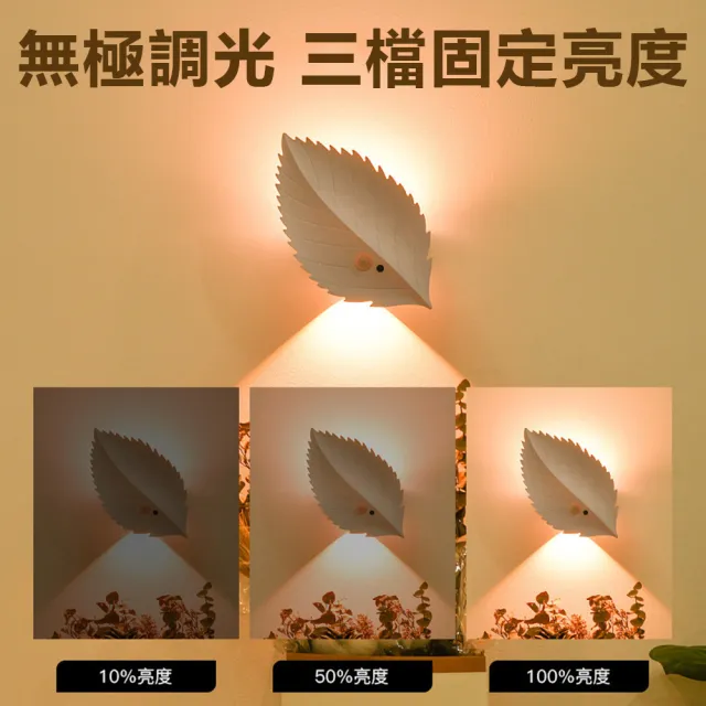 【Nil】免布線一片樹葉人體感應燈 磁吸遙控RGB壁燈 臥室客廳LED小夜燈 射光燈 照明燈