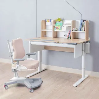 【SingBee 欣美】寬120cm 電動兒童桌椅組CB-502&510+SB-ET+148(coobee L板桌 成長桌椅 兒童書桌椅 升降桌)