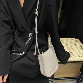 【KT DADA】手機肩背包 百搭小方包 休閒側背包 真皮小包 女生斜背包 牛皮迷你包