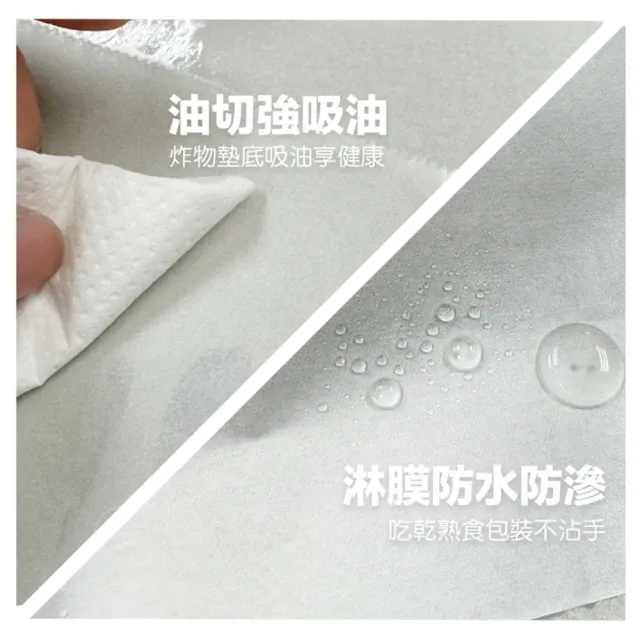 【CLEAN 克林】萬用吸油紙捲 10米x寬30cm(無毒淋膜 吸水保鮮 防水防油 漢堡包裝 湯汁吸油紙 濾油紙 吸血水)