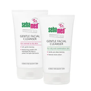 【SEBAMED 施巴】溫和保濕潔面露或深層淨透潔面露150mlx2入(總代理)