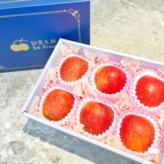 【舒果SoFresh】總是平安禮盒 中秋送禮(富士蘋果6顆 約1.5kg/禮盒)