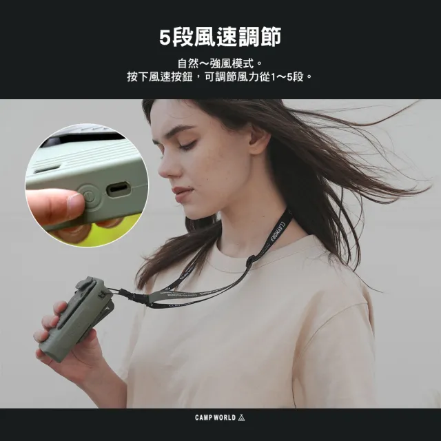 【CLAYMORE】戶外露營軍式隨身風扇(電風扇 風扇 隨身風扇 露營風扇 充電風扇 戶外風扇 露營 逐露天下)