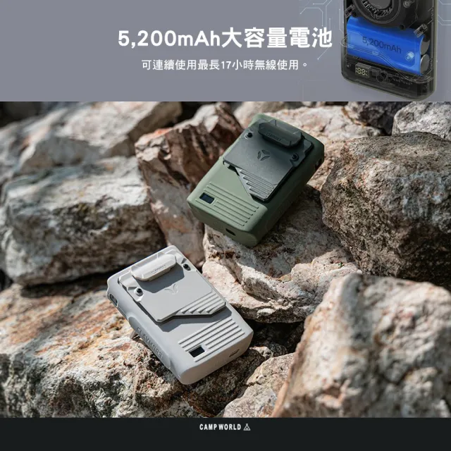 【CLAYMORE】戶外露營軍式隨身風扇(電風扇 風扇 隨身風扇 露營風扇 充電風扇 戶外風扇 露營 逐露天下)