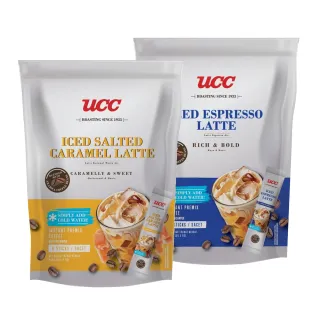 即期品【UCC】冷泡拿鐵15g*8入(義式香濃/鹽味焦糖)