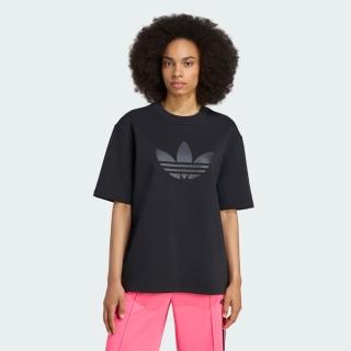 【adidas 愛迪達】愛迪達 Spacer Trf Tee 女 T恤 運動上衣 休閒短袖 黑 亞版(JV9640)