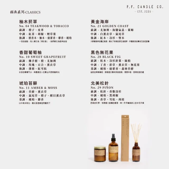 【P.F. CANDLE CO.】美國經典室內擴香3.5Fl.oz / 103mL(多款任選)