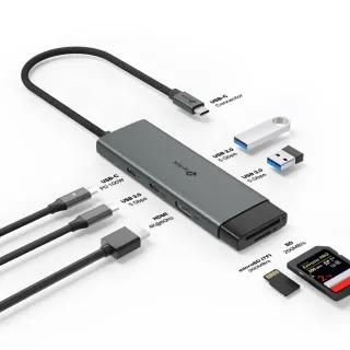 【TP-Link】UH7020C Type-C 7合1多功能轉接器 7埠HUB集線器 HDMI USB3.0 PD快充(100W)