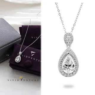【Vividventure 亞帝芬奇】GIA 1克拉 HSI2 天然鑽石 真鑽 項鍊 晶蘊(PT950鉑金台+18K金鍊)