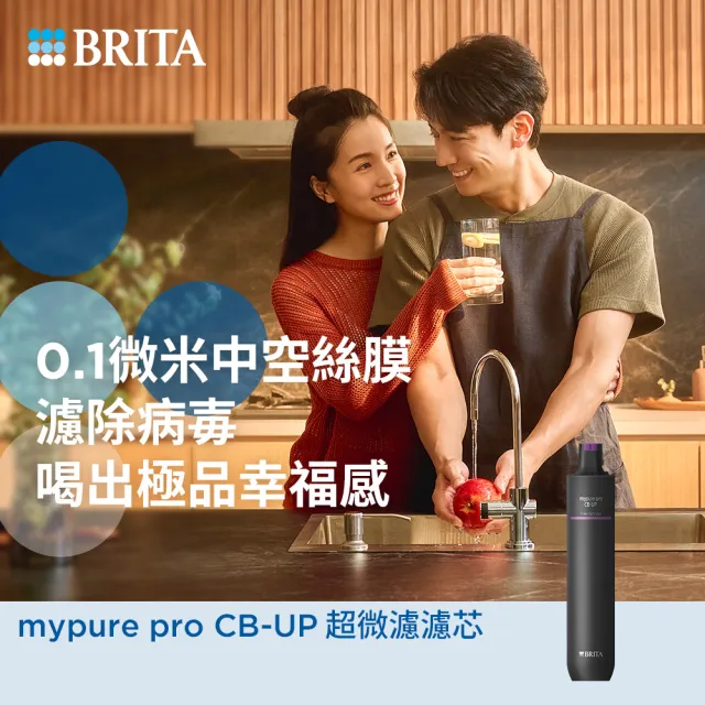 【德國BRITA官方】mypure pro CB-UP 超微濾芯(0.01微米中空絲膜)