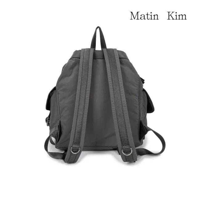 【MATIN KIM】官方旗艦 多口袋大容量後背包(炭灰)