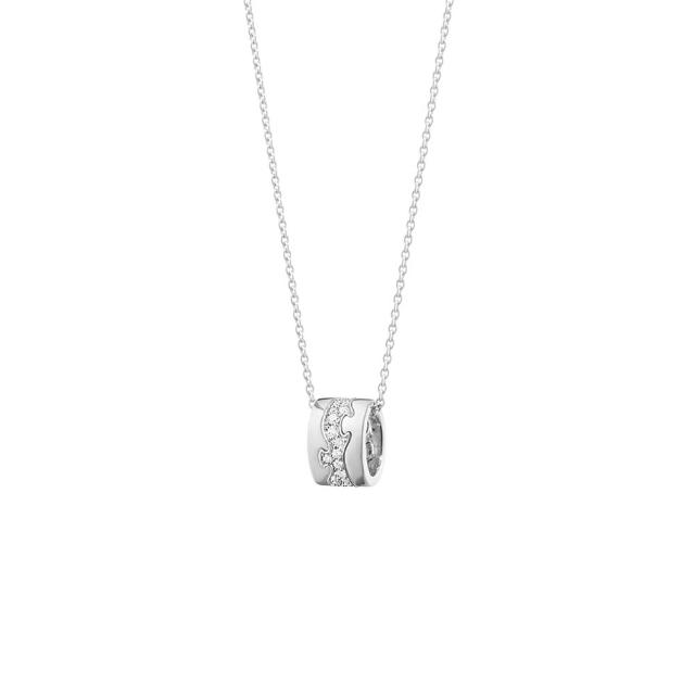 【Georg Jensen 喬治傑生】FUSION 項鍊(18K白金 鑽石)