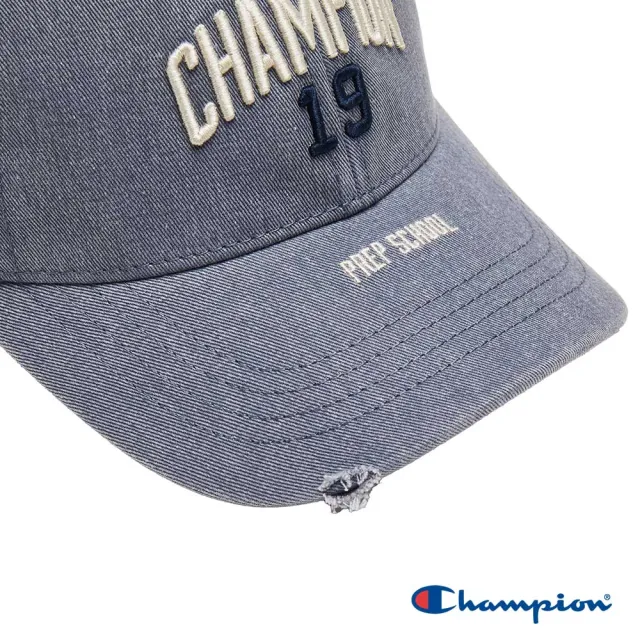 【Champion】官方直營 中性-RETRO CAMPUS 刺繡水洗棒球帽-淺藍色(U5CACCU04M2)