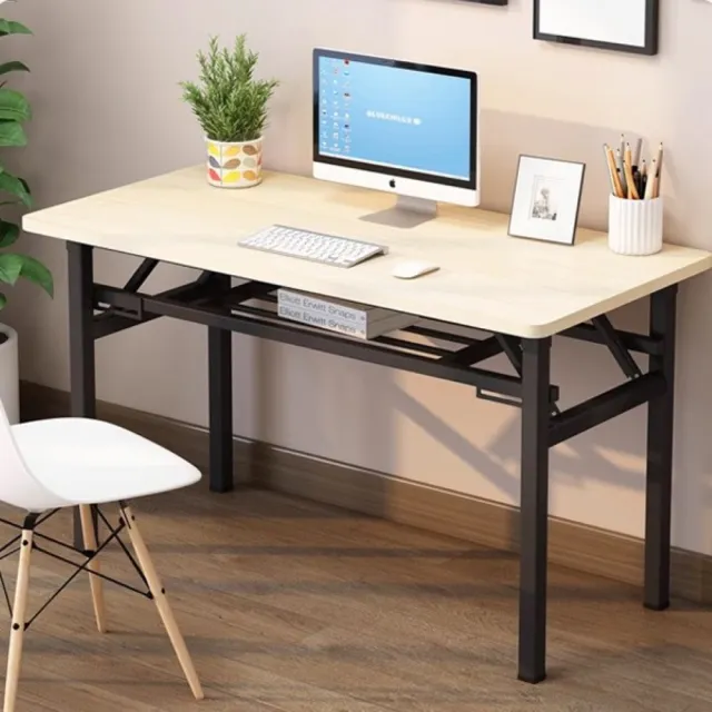 【MINE 家居】摺疊桌免安裝5種顏色 80*50cm(餐桌/客廳桌/書桌/電腦桌)