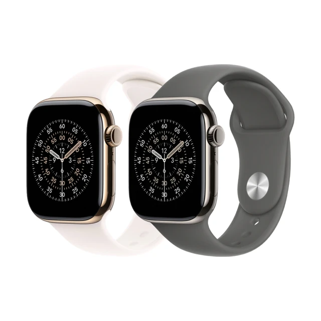 【Apple】Apple Watch Series 11 GPS+行動網路 42mm(鈦金屬錶殼搭配運動型錶帶)