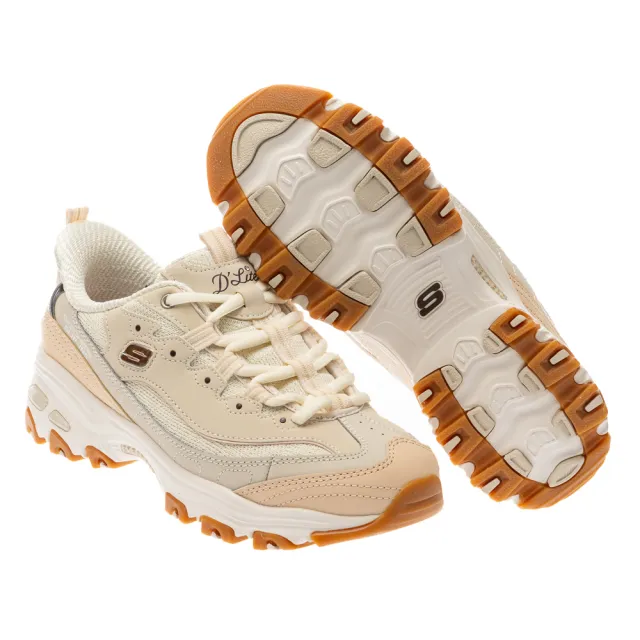 【SKECHERS】舒華 代言款 女鞋 休閒系列 休閒鞋 瞬穿舒適科技 D LITES(150537NTTP)
