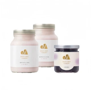 【日青優格】莓果斑克優格分享瓶２入+藍莓果粒果醬１入(含運)