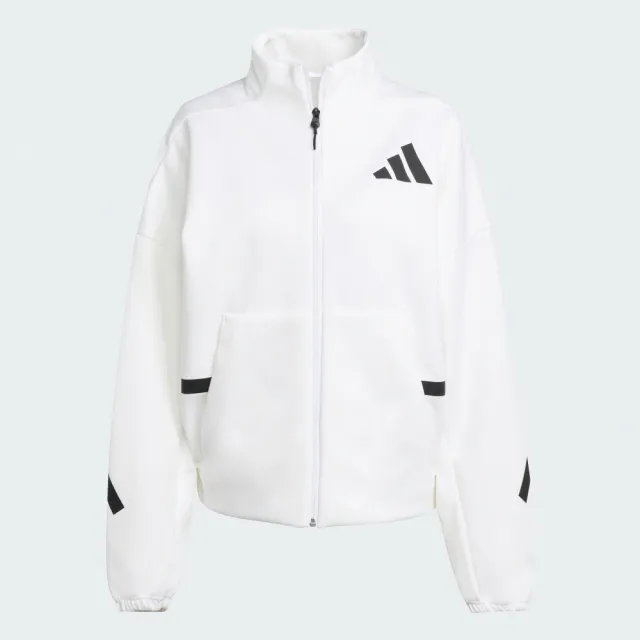 【adidas 愛迪達】外套 女 運動立領外套 W Z.N.E. TT 白 JL7331(S3126)