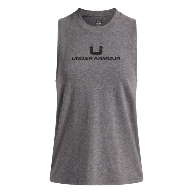 【UNDER ARMOUR】UA 女 Varsity U 背心_6006972-012(灰色)