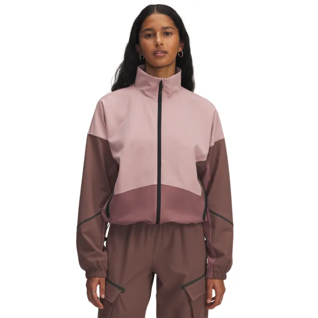 【UNDER ARMOUR】UA 女 Unstoppable 外套_1374889-673(粉紅色)