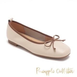 【Pineapple Outfitter】自然調色平結娃娃鞋FREJA(白色)
