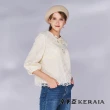 【KERAIA 克萊亞】魅力價-白露花庭繡花蕾絲上衣