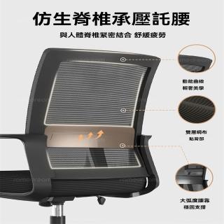 【超微米】辦公椅子 電腦椅 舒適久坐家用辦公室會議工位座椅(工位座椅48*50)