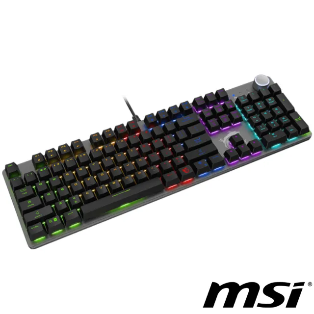 【MSI 微星】FORGE GK320 RED TC 電競鍵盤(機械紅軸)