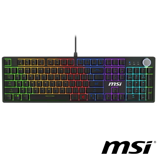 【MSI 微星】FORGE GK320 RED TC 電競鍵盤(機械紅軸)