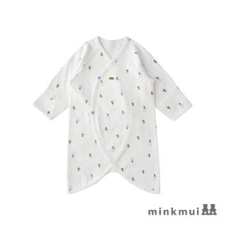 【minkmui】童裝-小甜菜長版包覆衣(白色)