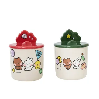 【Hiromimi】LINE FRIENDS minini 手機支架馬克杯組(馬克杯/手機支架)