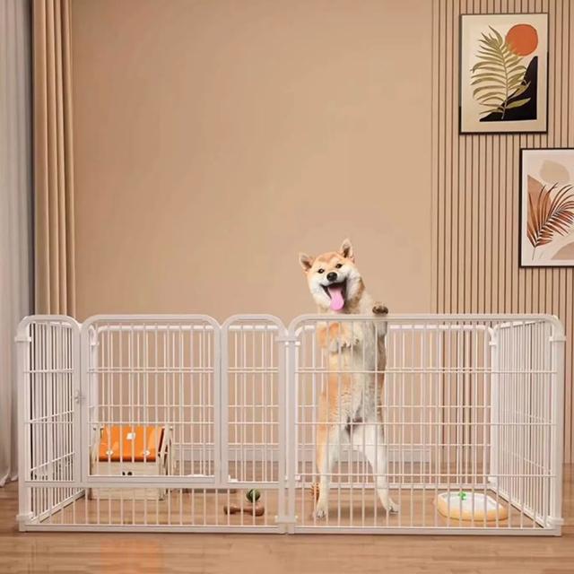 【Easy buy 居家生活】開放式大空間寵物圍欄-6片60CM(寵物圍欄 寵物籠 狗窩 貓窩)