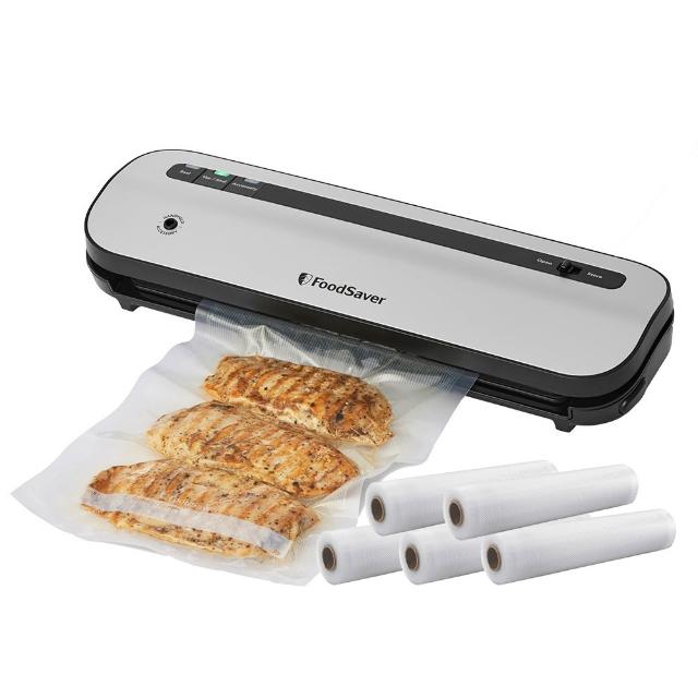 【美國FoodSaver】五鮮級真空保鮮機VS1230+真空卷5入(真空機/包裝機/封口機)
